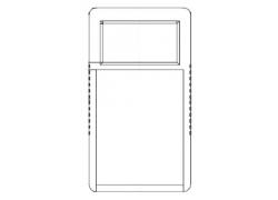 Handgehuse 100x180x41mm lichtgrau