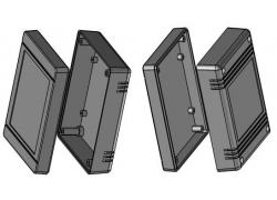 Small case, 120x90x38mm gray