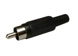 RCA plug black KS