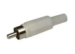 RCA-stekker wit KS