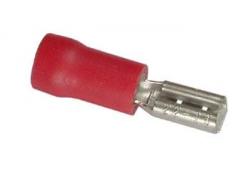 Flat plug sleeve 2.8mm red