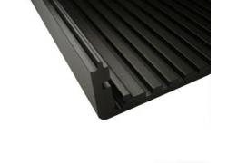 Alu-Halbschalengehuse KOH1 100 schwarz