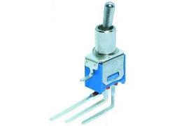 Mini Kippschalter 1xUM gewinkelt steh.