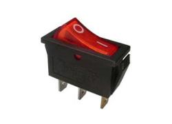 Wippenschalter eckig 1xUM schmal