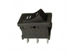 Rocker switch eck. 1xUM schw.