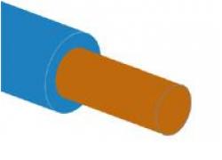 Schakel draad 0,5mm blauw 10m