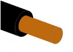 Schakel draad 0,5mm zwart 10m