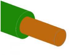 Schakeldraad 0,5 mm groen 10m