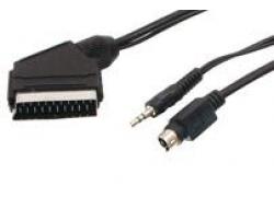 Adapter SCART > 1xKlinke/1xMiniDIN 5m