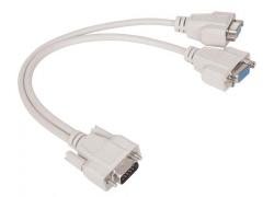 Y-Adapter 15p HD St>2x15p HD Bu