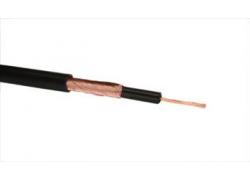 Mikrofonleitung 1 x 0,08mm schwarz 25m