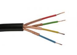 Mikrofonleitung 4 x 0,08mm schwarz 100m