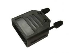 SUBD 9-pin housing schw. Fliptop