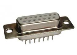 SUB-D 15 pol Buchse gerade