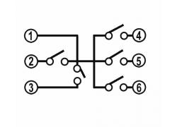 Toetsschakelaar 4-WAY 7x7 SMD schakelen