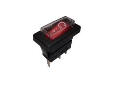 Wipschakelaar eck. E / A rode kap