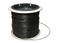 Gestripte draad 0,05 mm zwart 30m