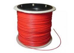 Gestripte draad 0,05 mm rood 30m