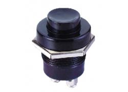 Push button installed black 10A