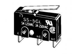 OMRON Microschakelaar 5A 125V  PCB hendel