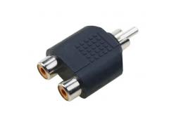 Adapter 2xRCA Socket > 1xRCA Plug