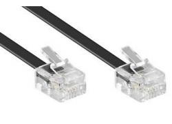 Telephone Cable RJ11 black 15m