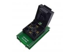 Testing Socket ZIF QFP48 Pitch 0.5mm on DIP48 