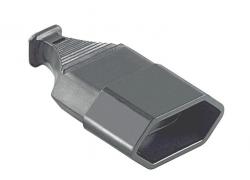 AC socket Euro zwart