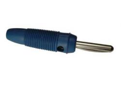 Lab stekker4mm blauw