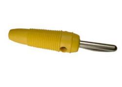 Laboratory plug 4mm yellow