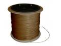 Gestripte draad. 0,5 mm bruin 10m