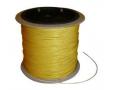 Gestripte draad. 0,5 mm geel 10m