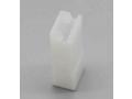 Flat plug sleeve cover 6.3mm white